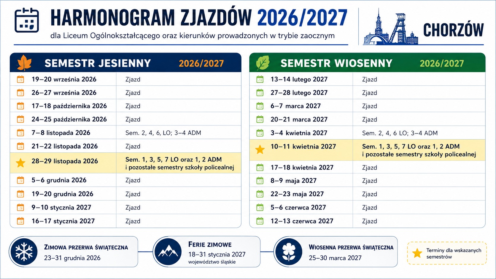 harmonogram 2026 2027